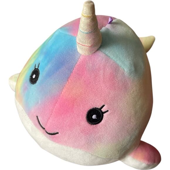 Squishmallows Tie Dye Navina the Narwal 12" So Cute - Picture 3 of 4